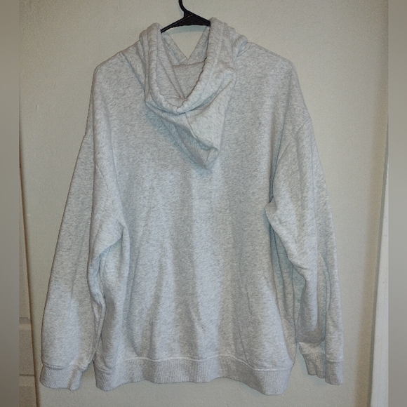 H&M Disney Mickey Mouse Womens Gray Cotton Embroidered Drawstring Hoodie Size XL - Picture 2 of 11